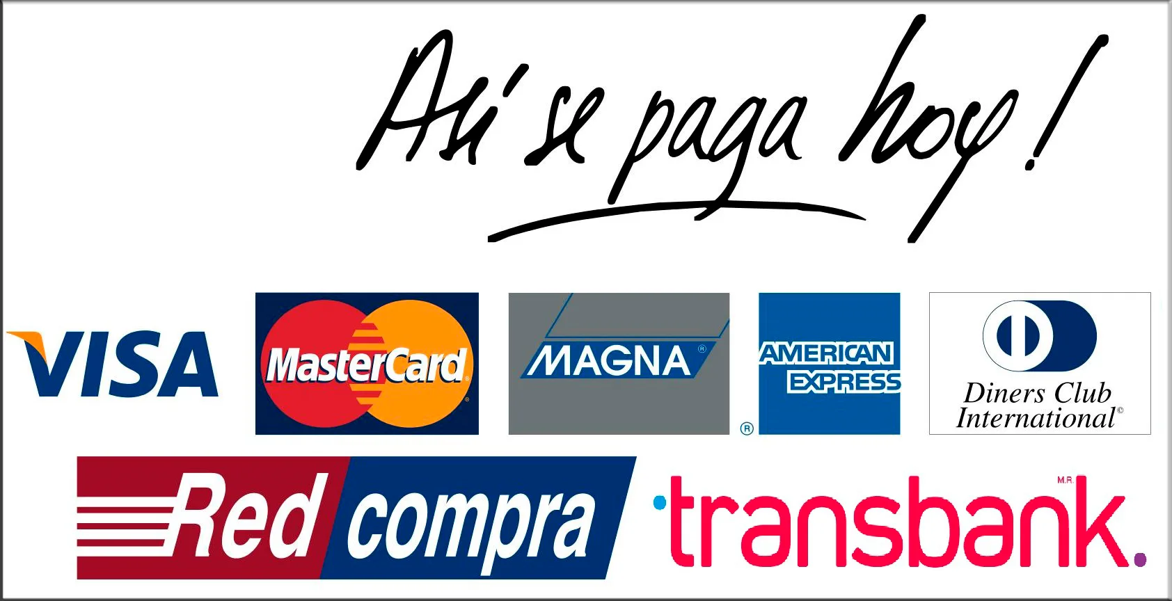 Medios de pago con tarjetas Transbank