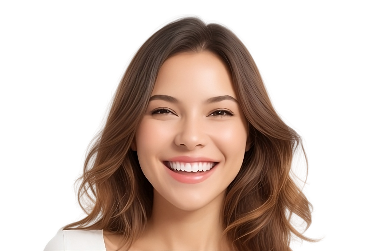 Paciente sonriendo en la clínica
